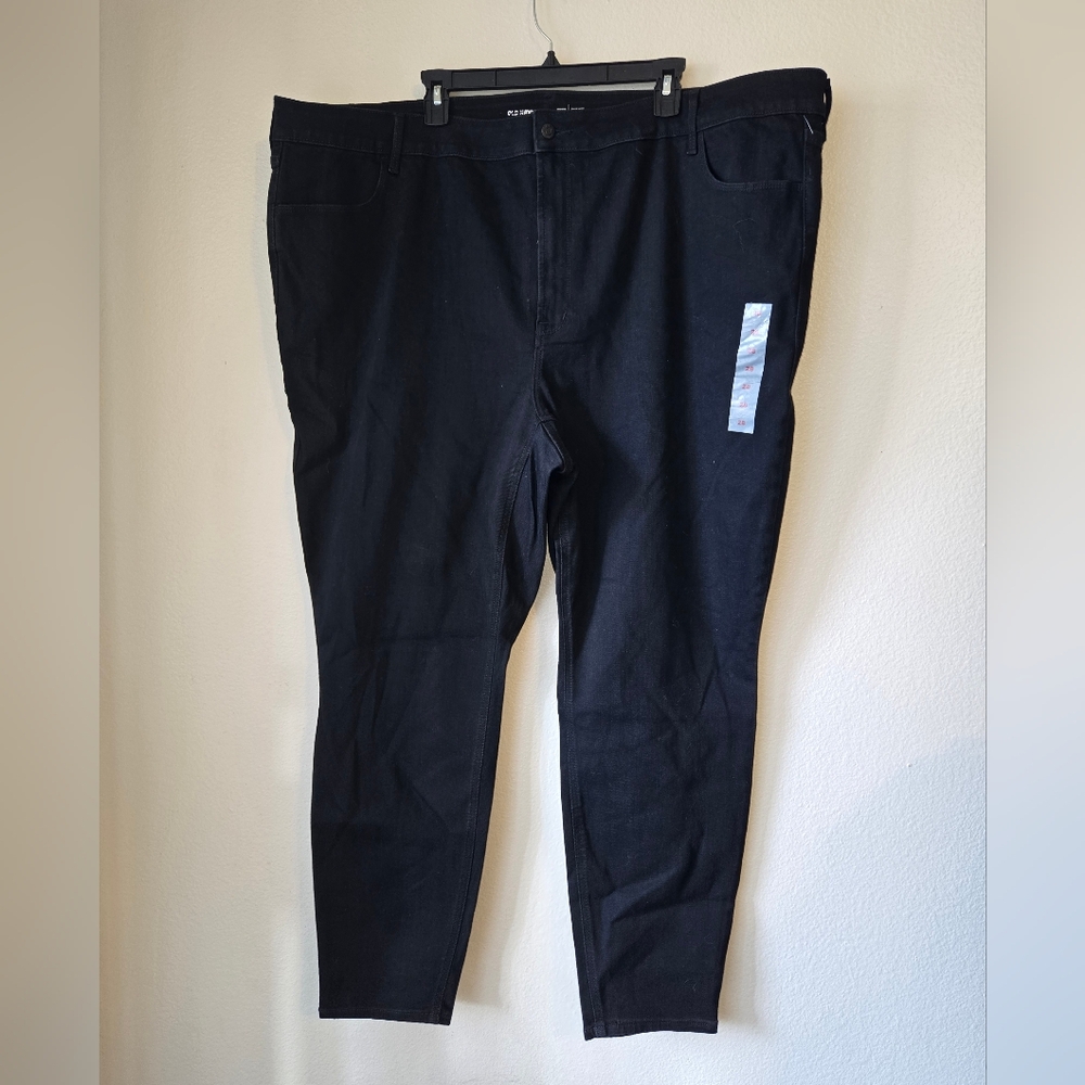 Old Navy Women's High-Rise Black Super Skinny Jeans, Size 28 Long